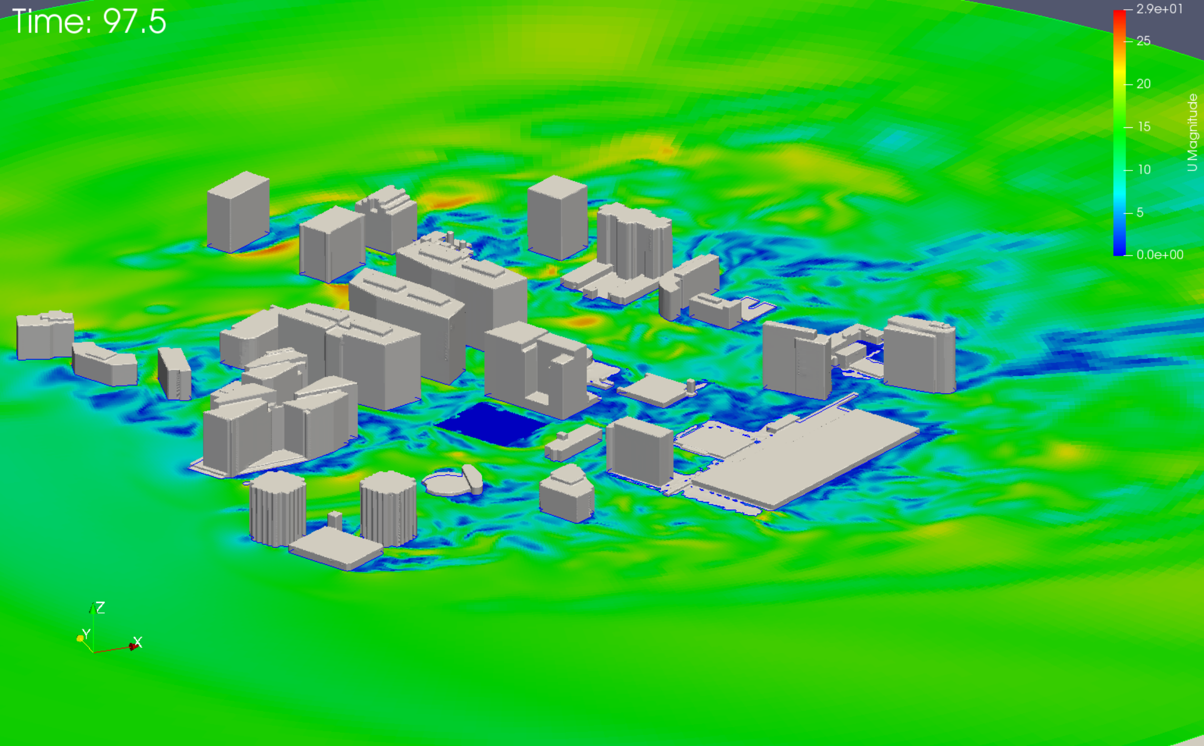 Immersed Boundary Method in Environmental CFD: OpenFOAM