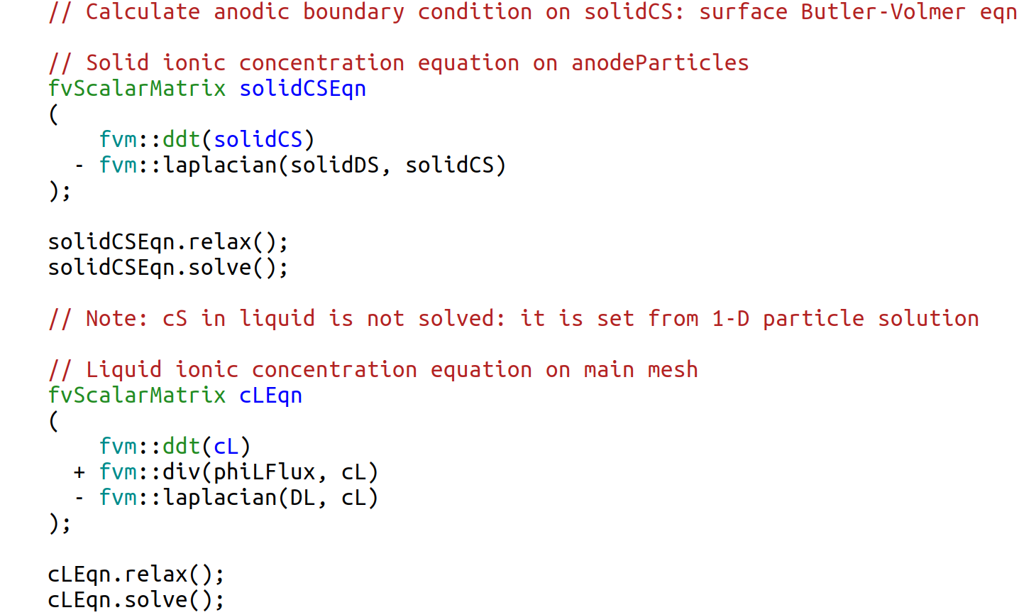 Li-ion battery source code